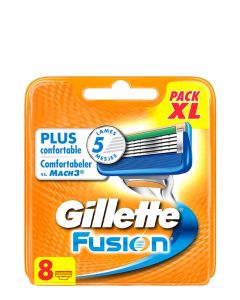 Gillette Fusion Barberblade, 8 stk.